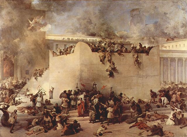 Destruction of the First Temple, painting by Francesco Hayez. Credit: Wikipedia.